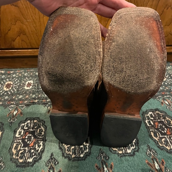 Horse Power Chocolate Nile Croc Print with Bone Mad Dog Top all leather - Picture 8 of 11